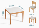 Pohja 小戶型實木腳岩板餐桌椅-4