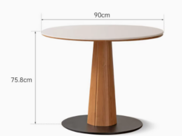 Ruoka 白蠟木圓桌家用飯桌