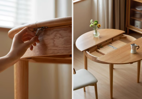 Kuu 伸縮圓桌餐桌