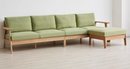 Japper 日式實木沙發 (牛油果綠)-4