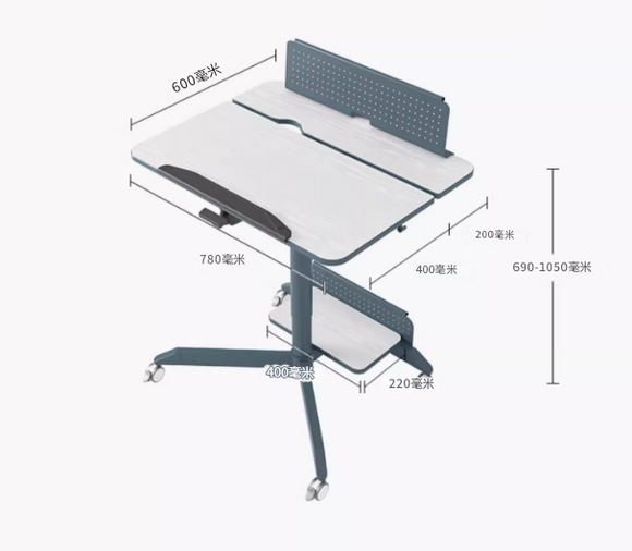 可翻折-行動電腦桌 Foldable Mobile Table