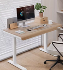 原木風 - 附抽屜升降書桌-1