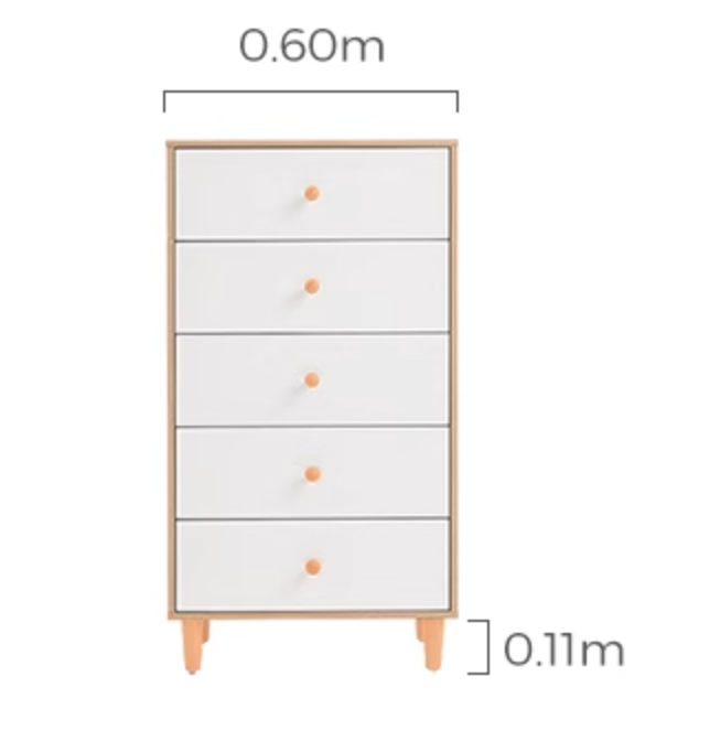 Elegante 原木色五斗櫃 Bedroom Cabinet