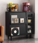 Lepo-B 簡約多用途黑色餐邊櫃-6