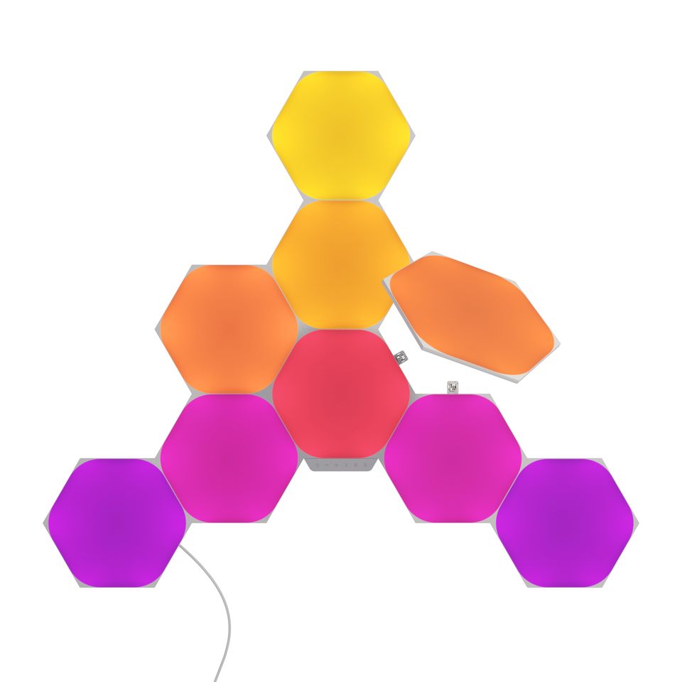 Nanoleaf Shapes Hexagons智能拼裝照明燈Smarter Kit （9個六角形燈板）