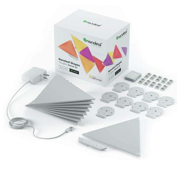 Nanoleaf Shapes Triangle 智能拼裝照明燈 Smarter Kit (最新一代 9個三角形燈板 Panels)