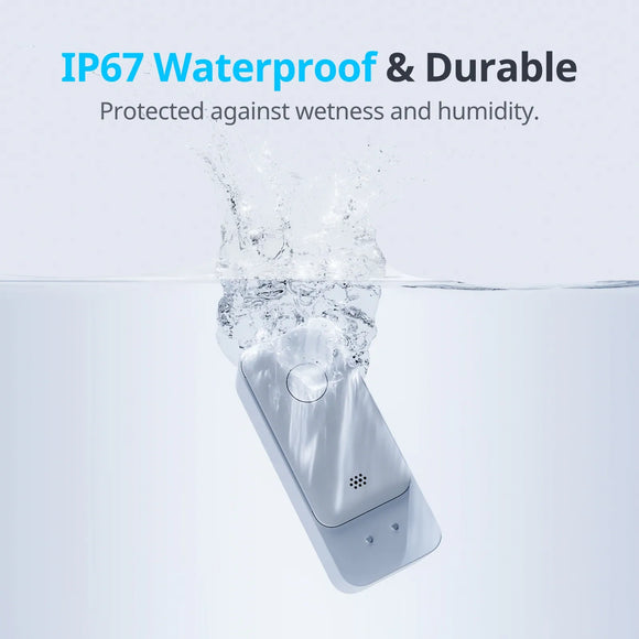 SwitchBot - 智能WiFi漏水警報器 漏水浸水偵測 100dB警報響聲/App緊急通知/IP67防水/家居防護必備