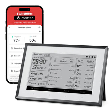 SwitchBot E-INK 資訊看板（資訊站 - 集中顯示天氣、溫度、濕度、空氣品質、日曆及待辦事項）