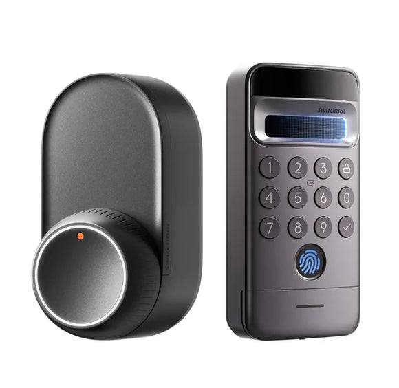 SwitchBot 智能門鎖3套餐: Lock Ultra鎖 + Keypad Vision Pro解鎖器 + Hub 2