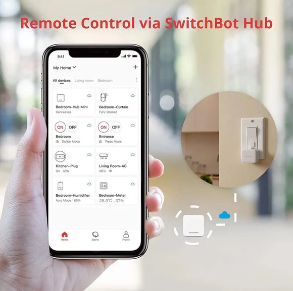 SwitchBot 智能開關套餐：智能開關制 (充電版) + 存在感應器