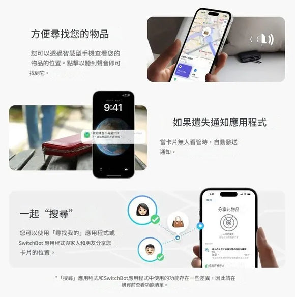 SwitchBot 智慧追蹤卡 (Apple Find My)