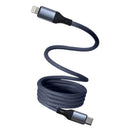 27W 磁吸線1M【Type-C to Lightning】- 灰藍色-1