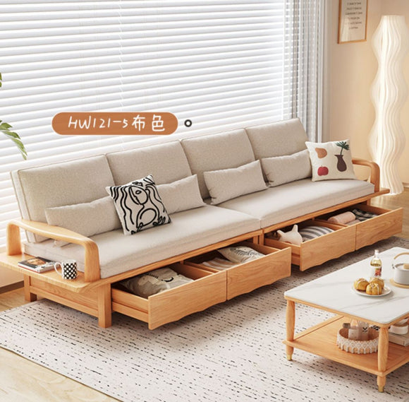 全實木布藝沙發