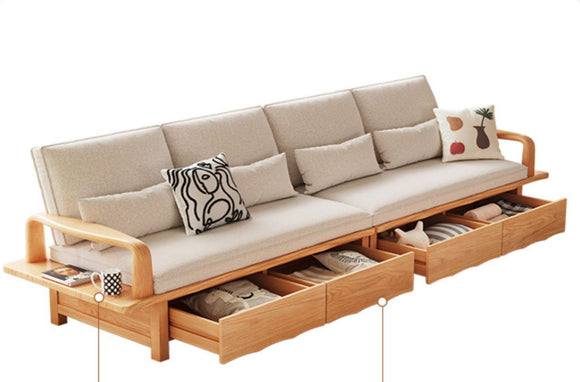 全實木布藝沙發