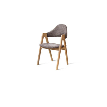 YC002 Chaise Nordic Oak Fabric Armchair - 0