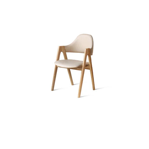 YC002 Chaise 北歐橡木布藝扶手餐椅