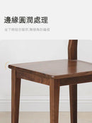YC014 Sonno 復古深棕實木靠背椅-15