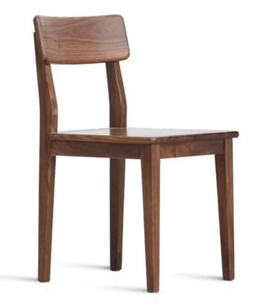 YC014 Sonno Vintage Dark Brown Solid Wood Backrest Chair