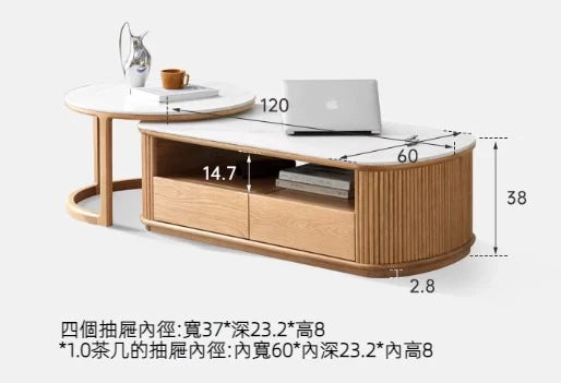 YH007 Base 岩板茶几組合