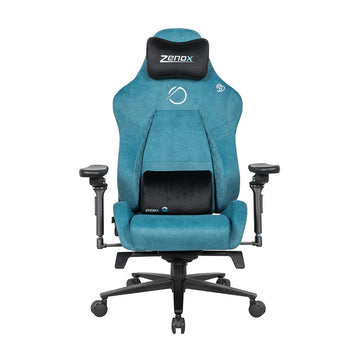 Zenox Jupiter Mk-2 Gaming Chair (Davis Fabric / Peacock Green) - 0