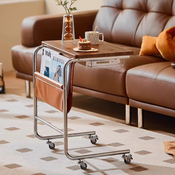 Easty 復古窄小可移動床邊桌