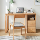 Focus 紅橡木抽櫃薄身書桌-1