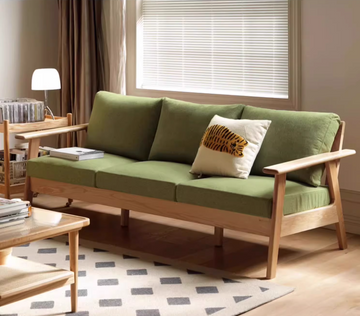 Huvila 簡約原木三座位梳化 - 0