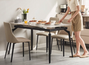 Dolce 岩板長方形伸縮餐桌組合-2
