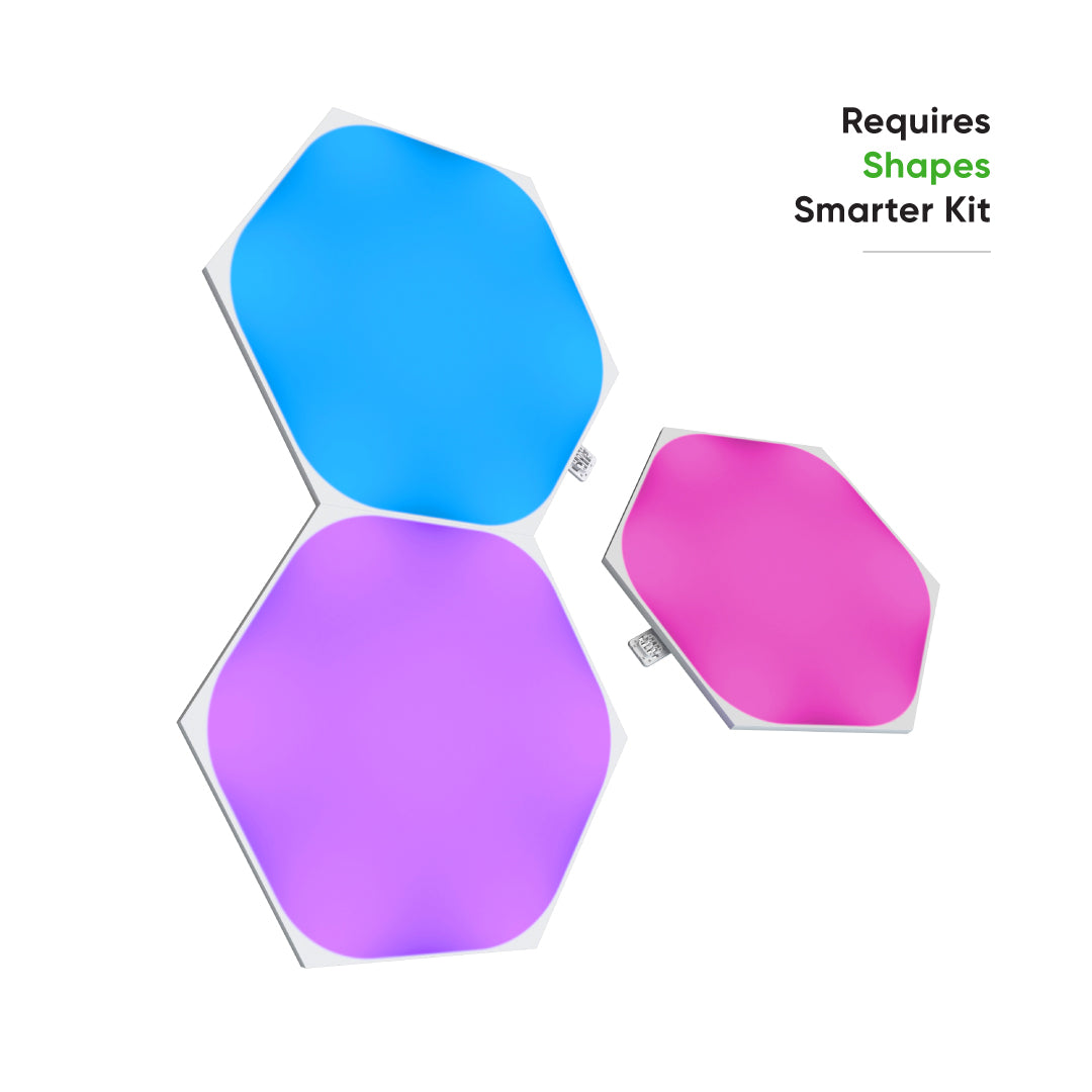 Nanoleaf Shapes Hexagons 智能拼裝照明燈 Expansion Pack -3個六角形燈板 - 0