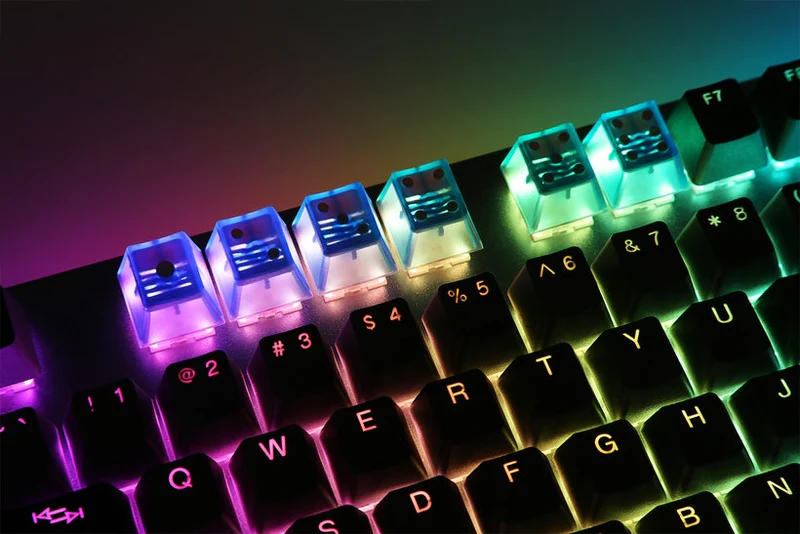 太豪 ABS Backlit Cubic Profile 6 Dice Keys Novelty Double Shot 鍵帽 - 0