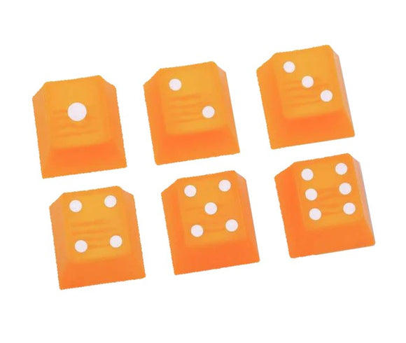 太豪 ABS Backlit Cubic Profile 6 Dice Keys Novelty Double Shot 鍵帽