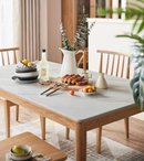 Union 橡木岩板長方形餐桌組合-7