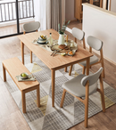 Union 橡木岩板長方形餐桌組合-3