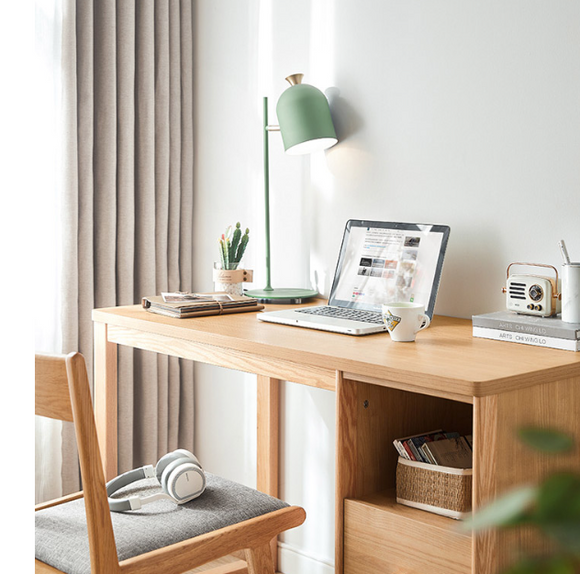 Empower 原木色紅橡木抽屜書桌