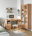 Empower 原木色紅橡木抽屜書桌-9