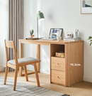 Empower 原木色紅橡木抽屜書桌-10