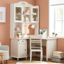 Teho 白色轉角多功能組合書桌-1