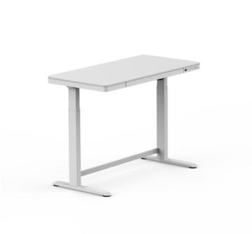 UP-IN-ONE STANDING DESK WITH DRAWER (WOODEN) - White (EW8-02W)
