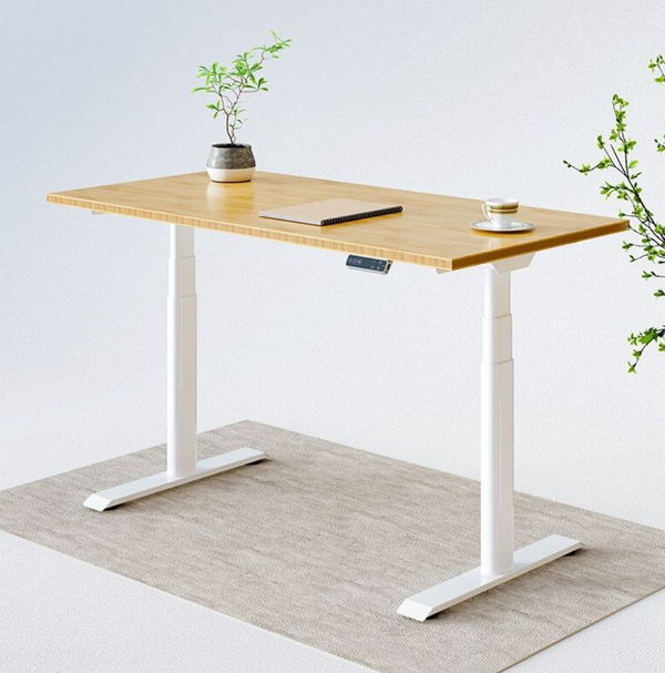 OVAL UP STANDING DESK-White_Balck (E8-03B)