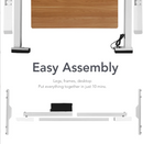 V Standing Desk - White_Black (EC3-02B)-8