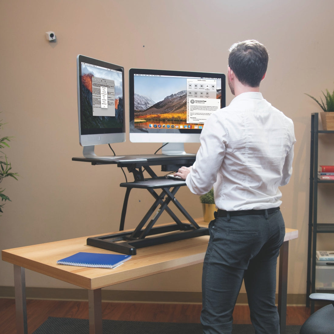 Desk Riser With Extendable Keyboard Tray