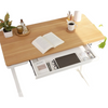 UP-IN-ONE STANDING DESK WITH DRAWER (WOODEN) - Oak_White (EW8-01W)