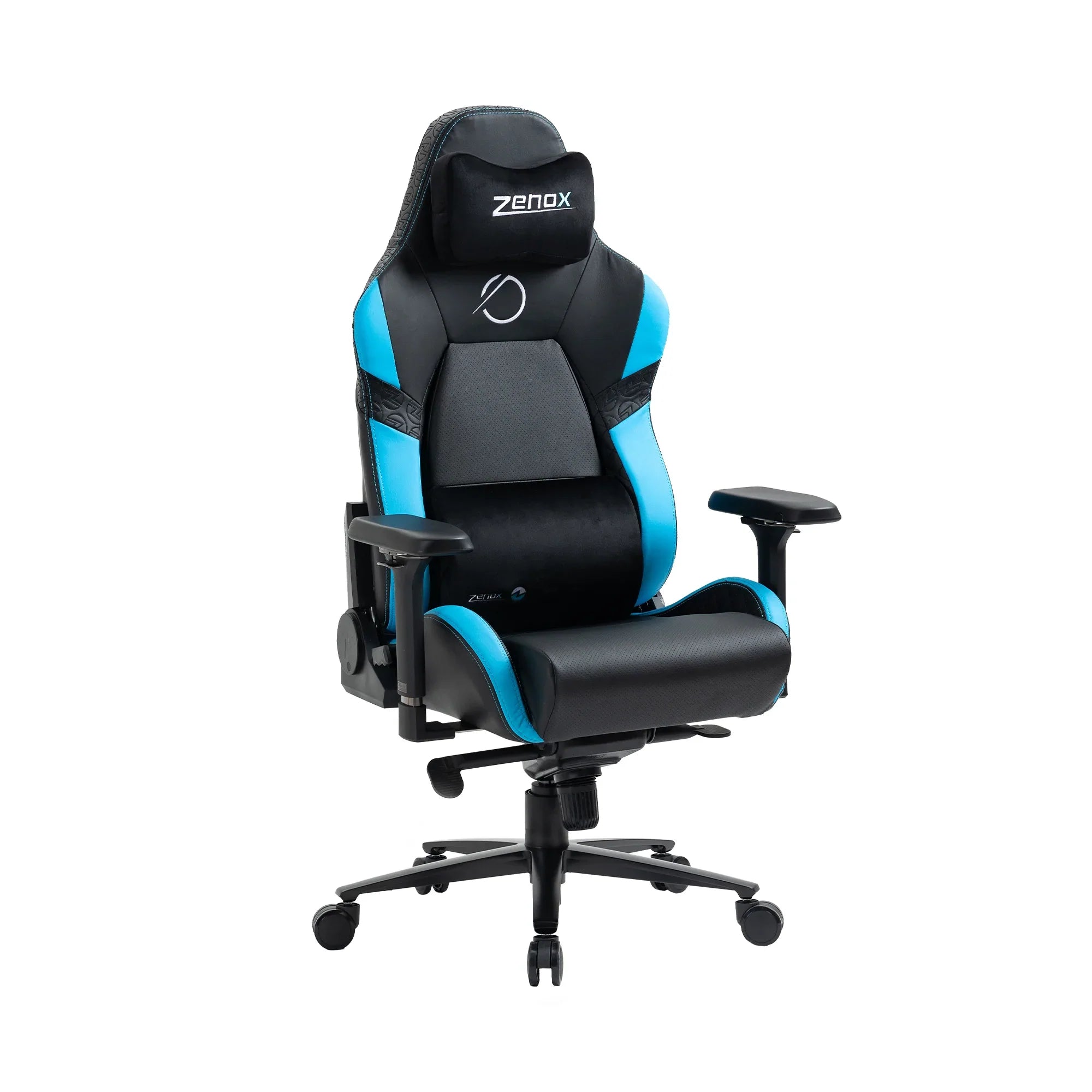 Zenox Jupiter Mk-2 Gaming Chair (Leather/Sky Blue) | Zenox 木星Mk-2 電競椅 (皮面/天藍色)