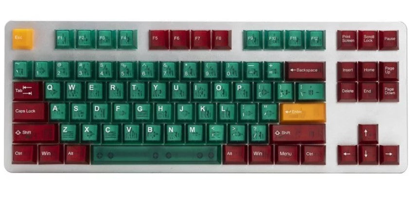 太豪 ABS Backlit Cubic Profile 113keys - Orz II (Green)