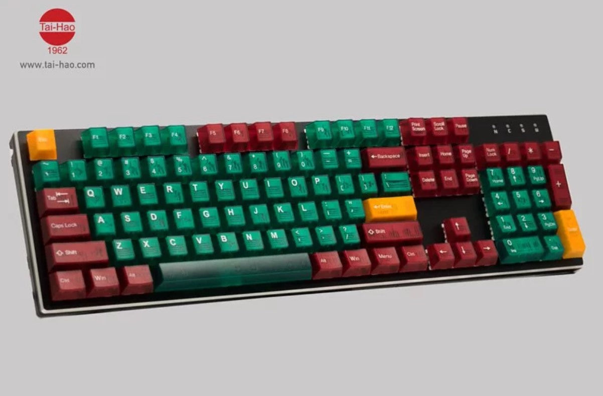 太豪 ABS Backlit Cubic Profile 113keys - Orz II (Green) - 0