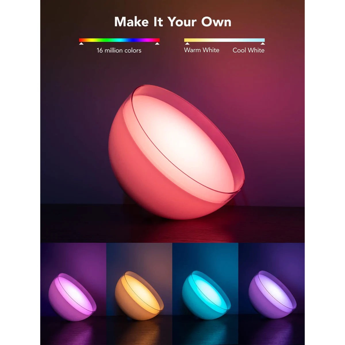 Govee Ambient RGBWW Portable Table Lamp (Bluetooth & Wi-Fi) 多功能的便攜式桌燈