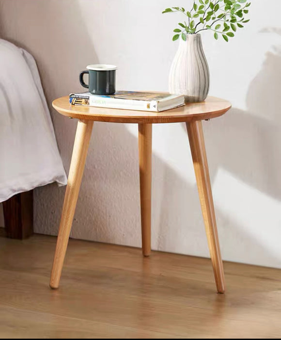 Rauha 實木櫸木圓茶几