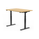 OVAL UP STANDING DESK-OAK_BLACK (E8-01B)-1