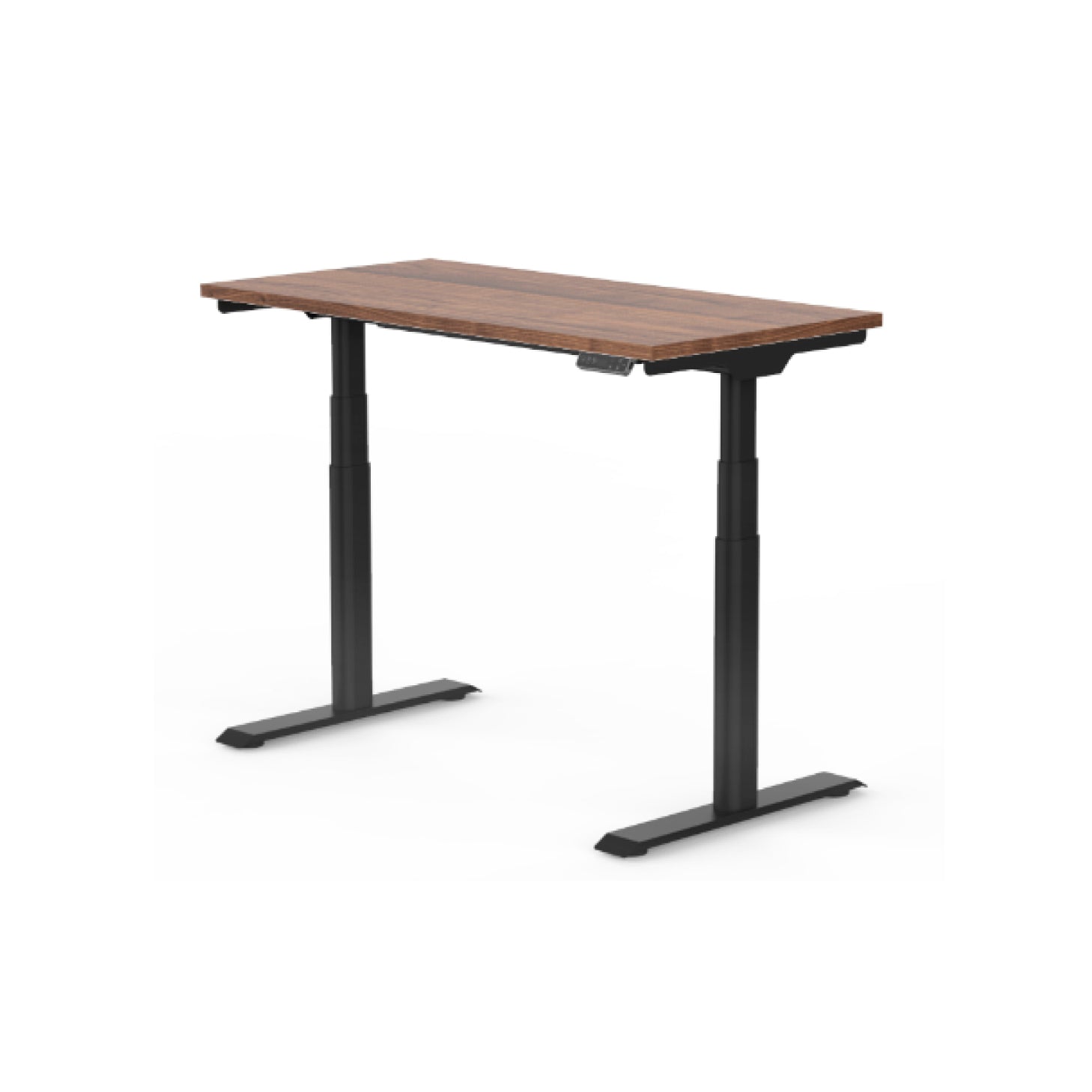 OVAL UP STANDING DESK-Walnut_Balck (E8-02B)