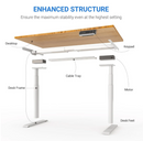 OVAL UP STANDING DESK-White_Balck (E8-03B)-9